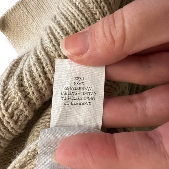 Banana Republic Ribbed Sweater Tank Small Camel Neutral Minimalist Layering - Picture 6 of 7